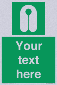 Custom sign safe condition Lifejacket